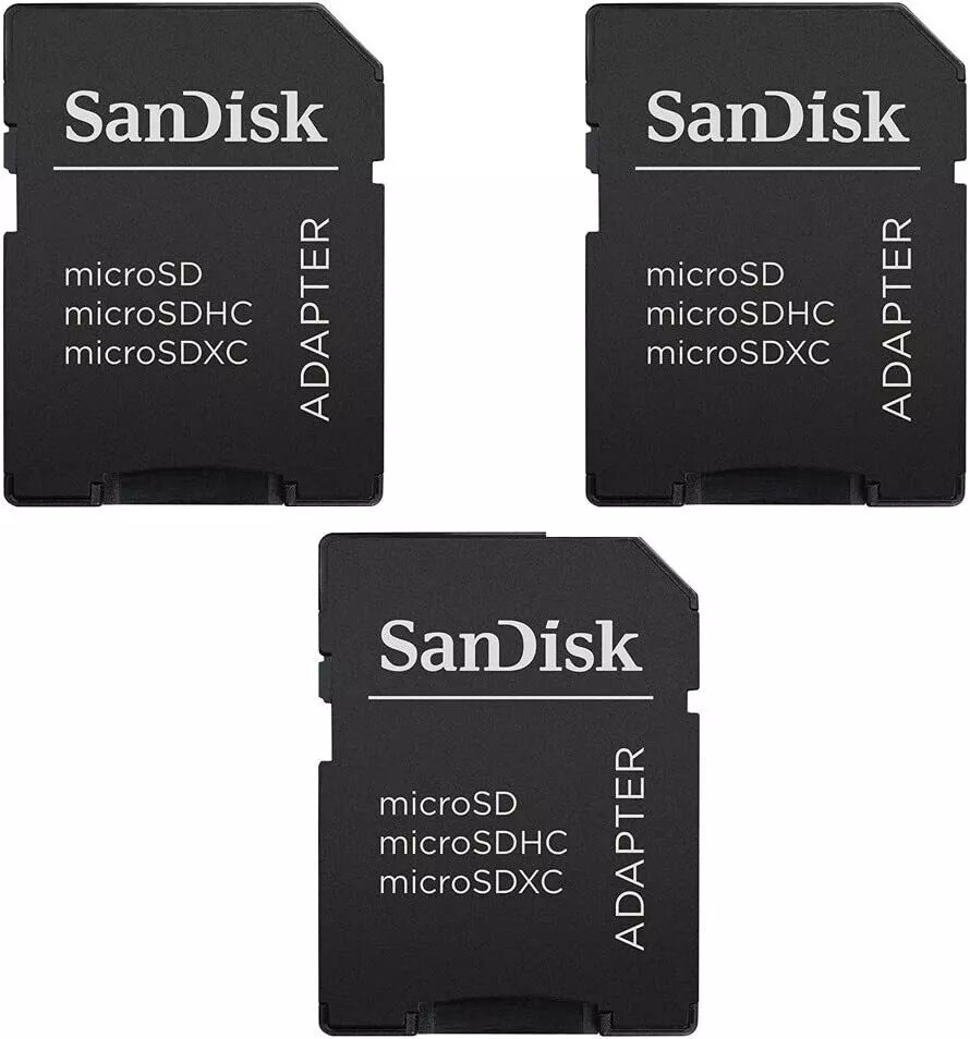 SanDisk Adapter for Micro SD Card SDXC SDHC TF Memory Card Adapter SD Reader LOT