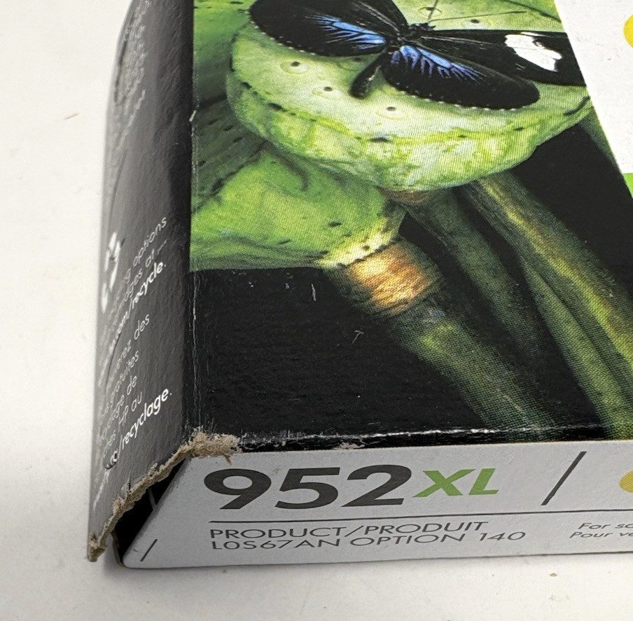 HP 952XL High-Yield Ink Cartridge Yellow Expiration Aug. 2020 New Sealed