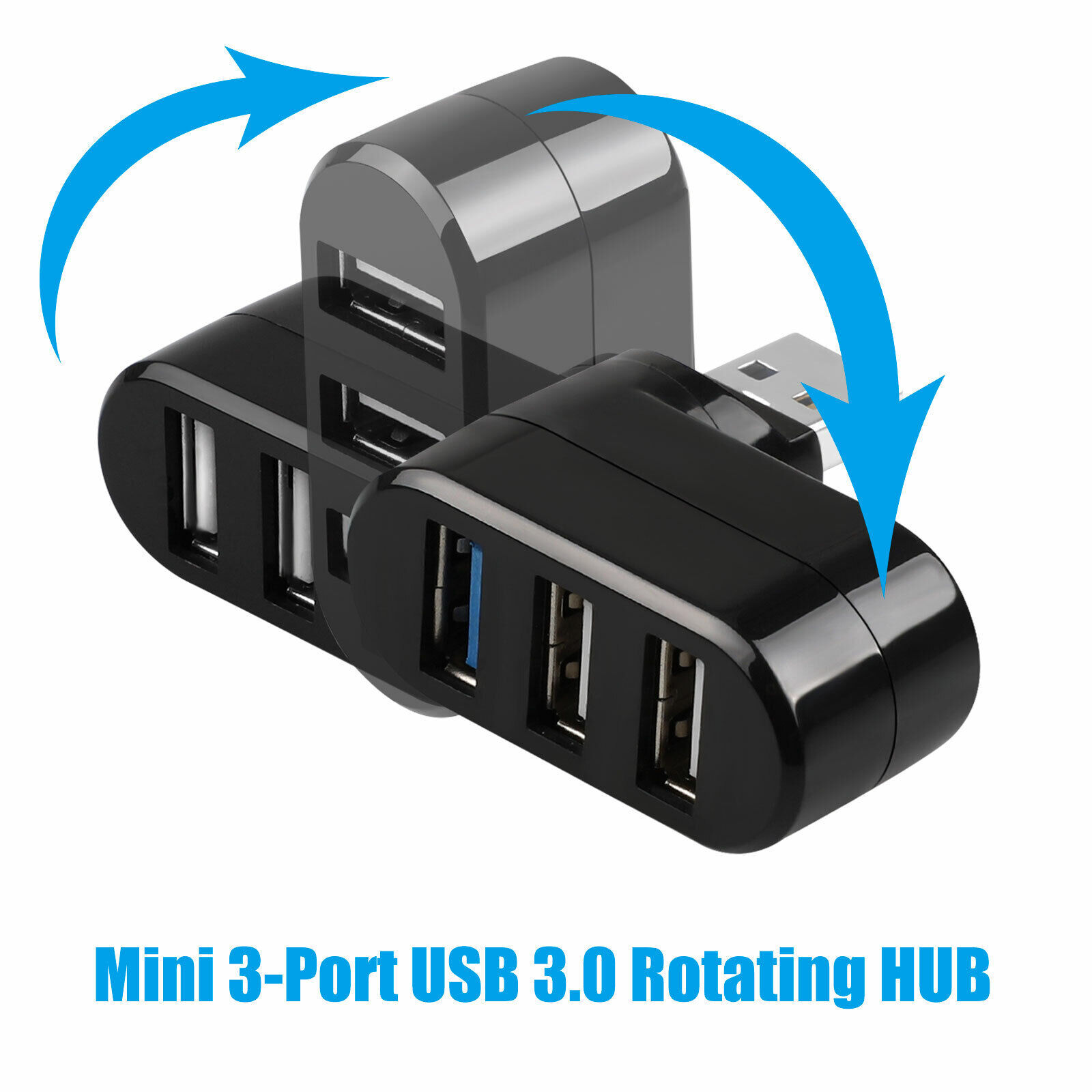 3 Port High Speed USB 3.0 Multi HUB Splitter Expansion Desktop PC Laptop lot
