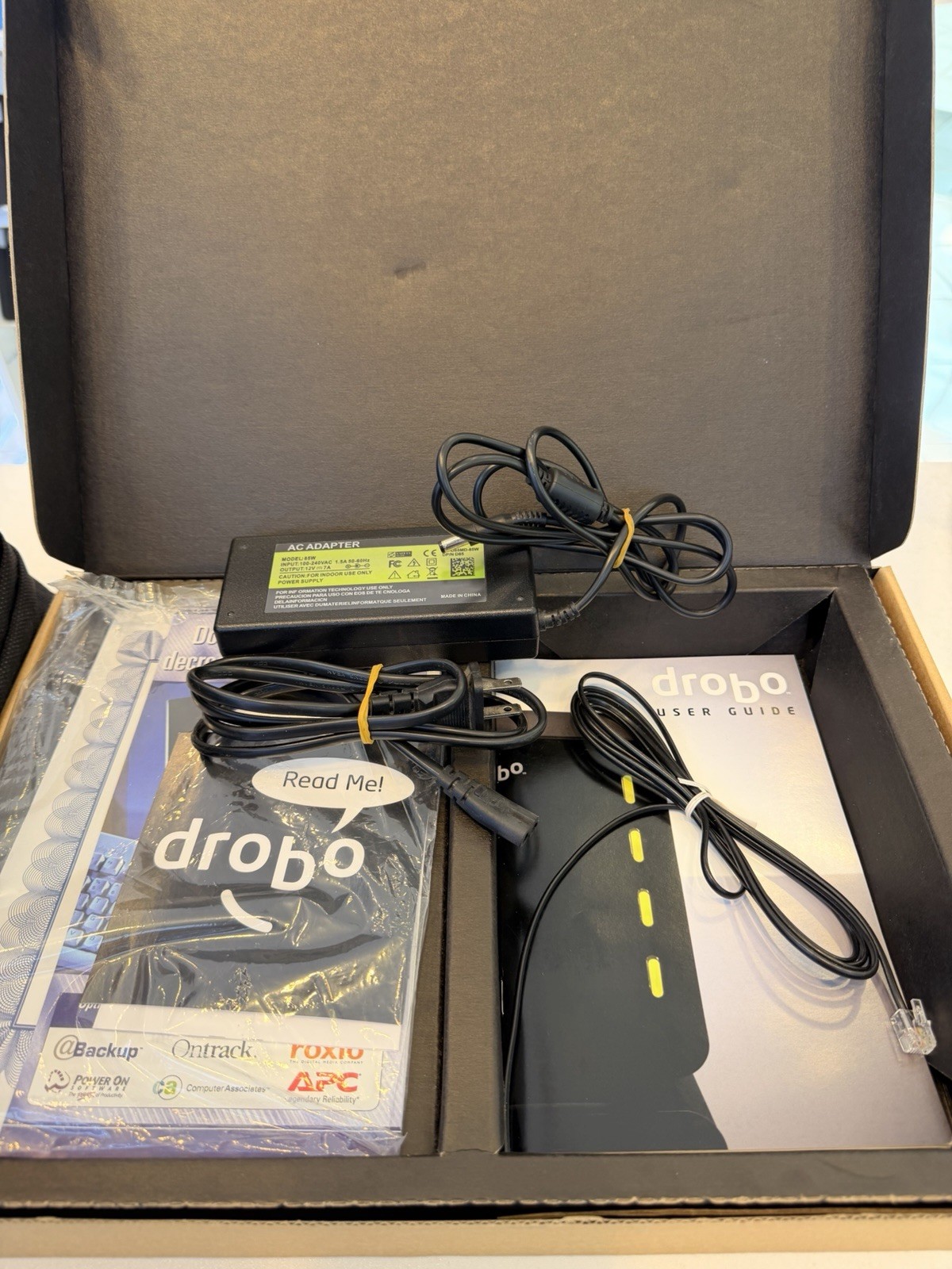 Drobo DR04D-U 4-Bay NAS HDD Hot Swap USB FireWire Indication Light Black