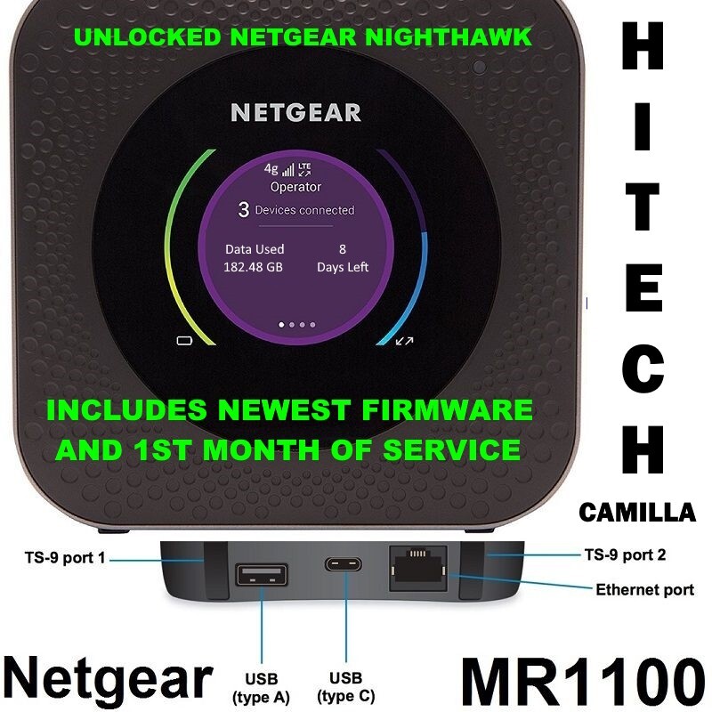 NETGEAR NIGHTHAWK HOTSPOT 💥 W/ UNLIMITED ✅ ATT NETWORK ✅ 4G LTE ✅ 2.4/5G WIFI