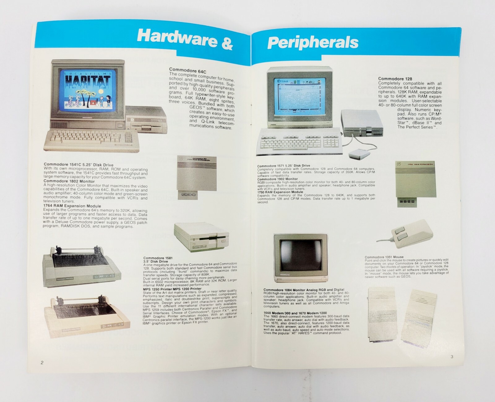 Vintage Commodore 1802 User’s Guide, Buyer’s Guide & Feelies From Original Box