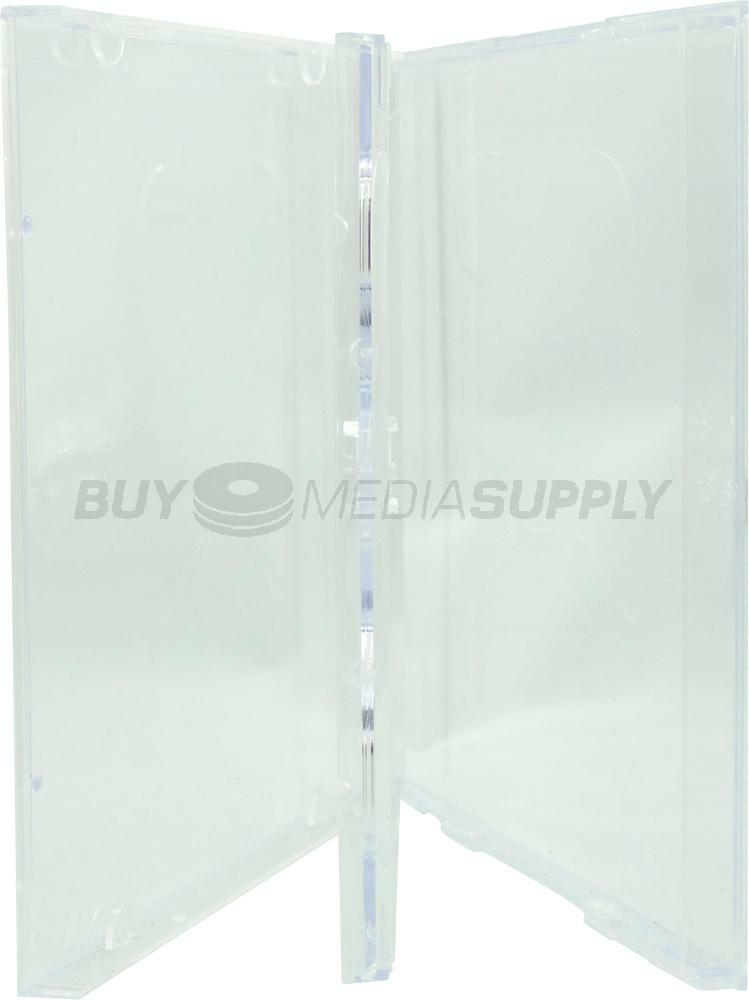 10.4mm Standard Clear Double 2 Discs CD Jewel Case Lot