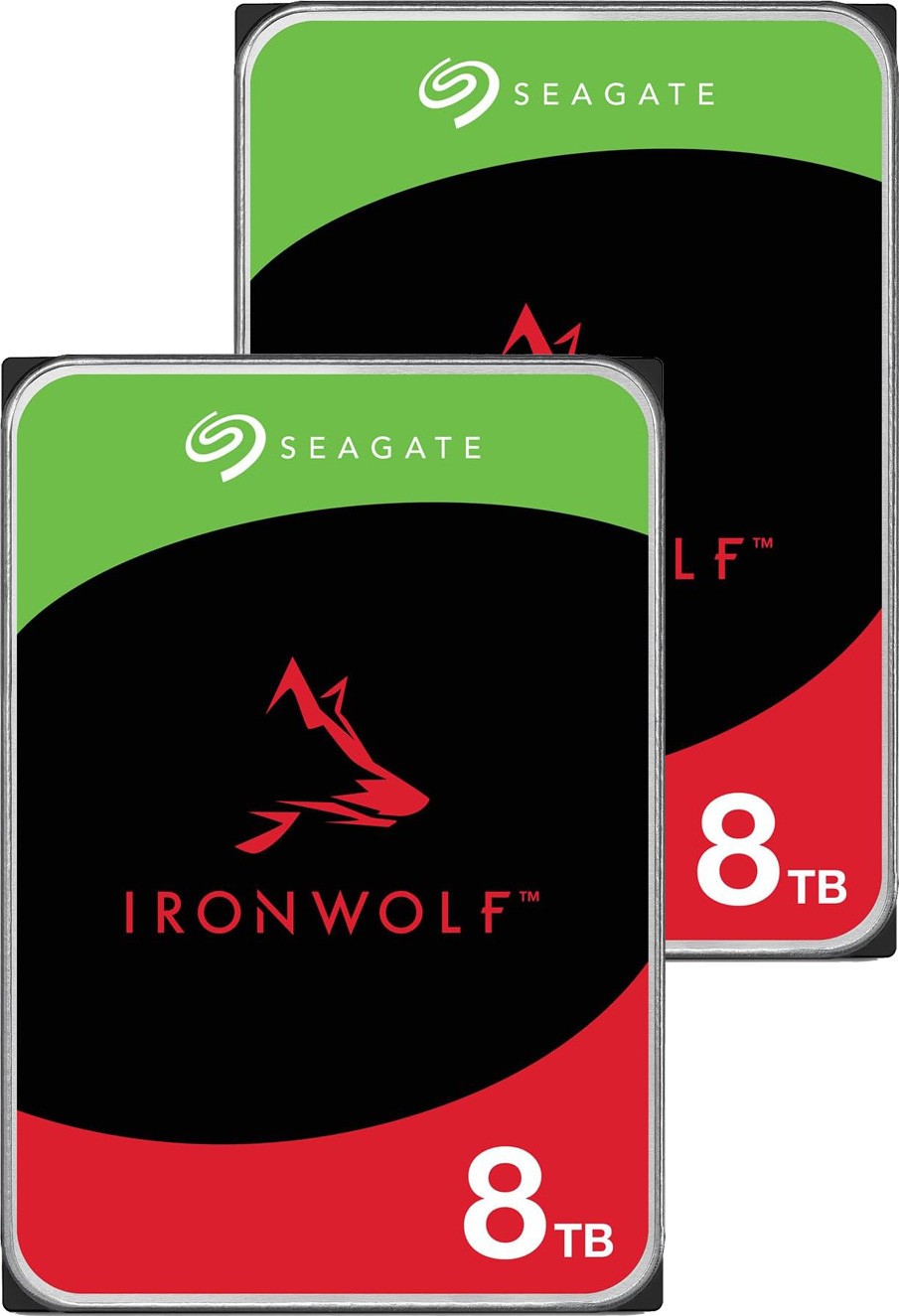 Two 8TB 3.5 HDD SATA 6Gb/s 7200RPM Hard Disk Drives w External Enclosures w Fans