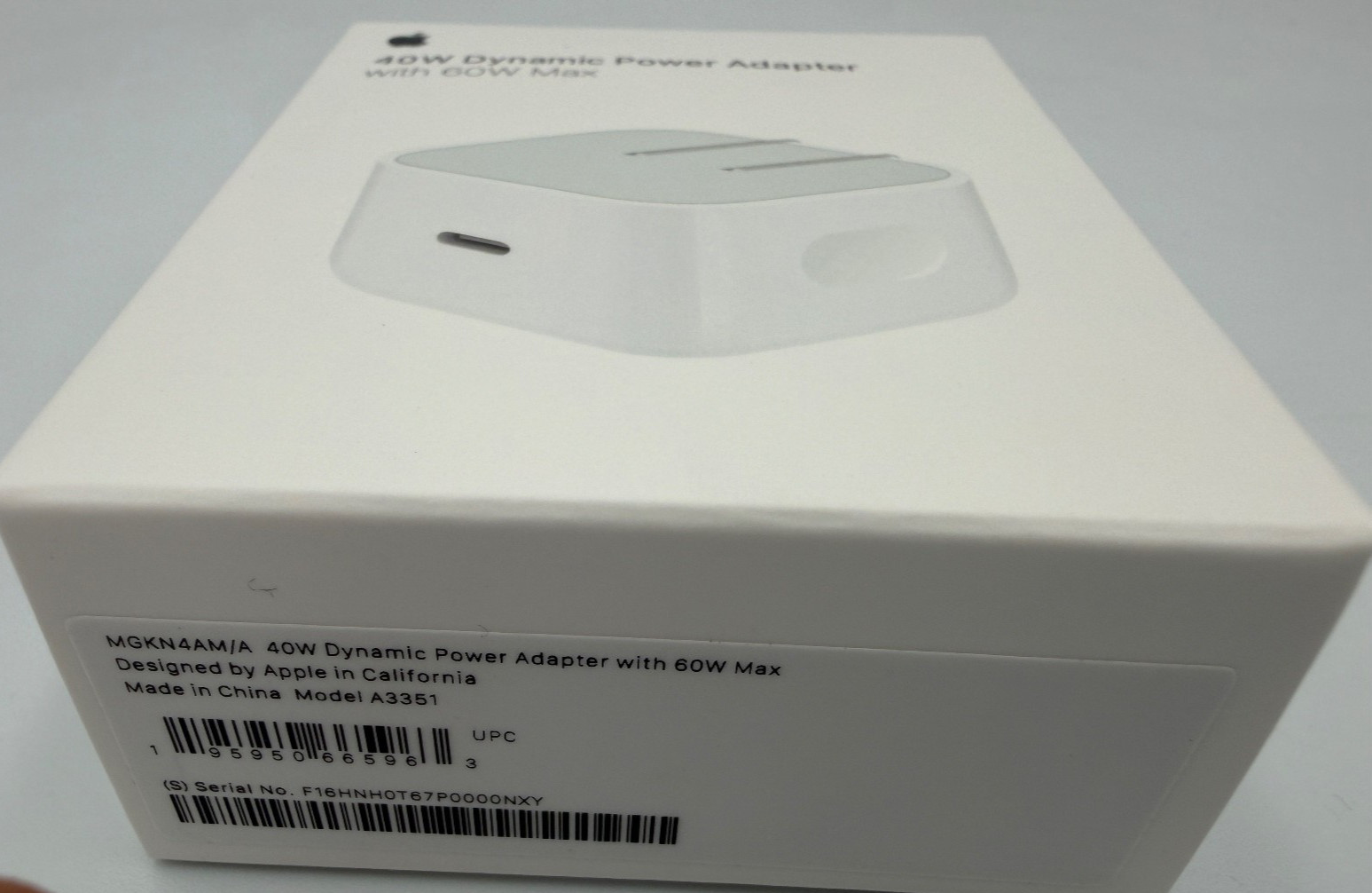 New 2025 Apple – 40W Dynamic Power Adapter 60W Max For iPhone/iPad/Air pods