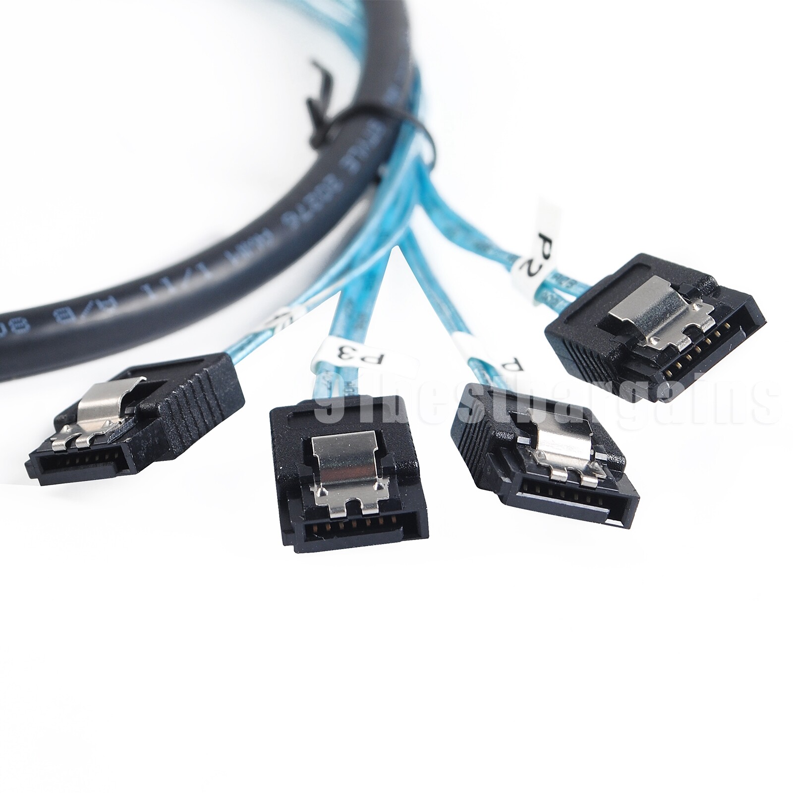 Mini SAS SFF-8088 to 4x SATA 7Pin Mini-SAS Male TO SATA Adapter Cable 1M 3.3ft