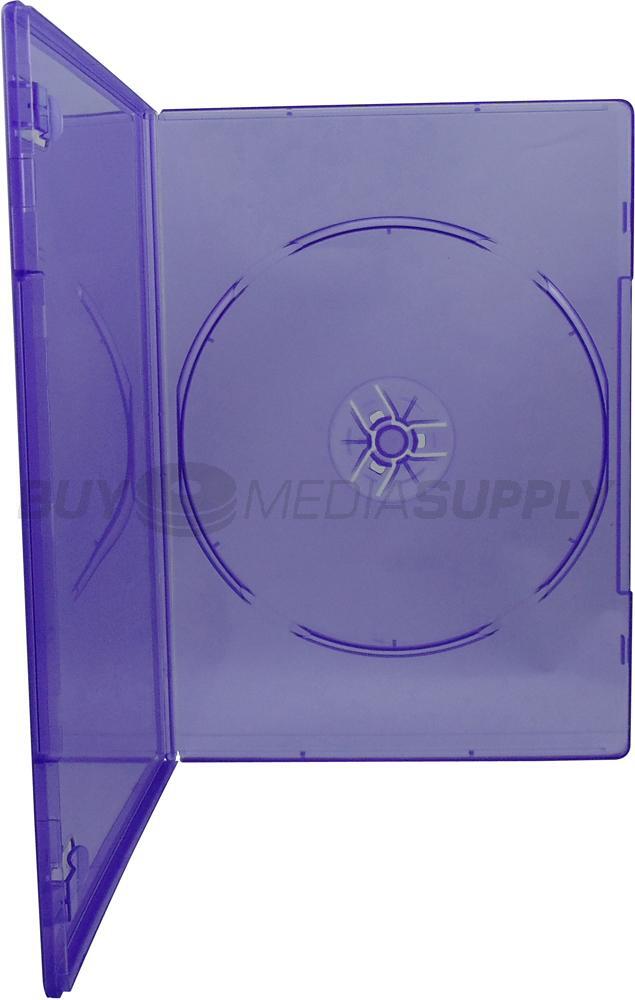 7mm Slimline Clear Purple 1 Disc DVD Case Lot