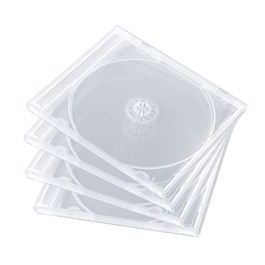 Shatter Proof PP Jewel Case, 10.4 mm Standard Single Disc Clear CD Jewel Case