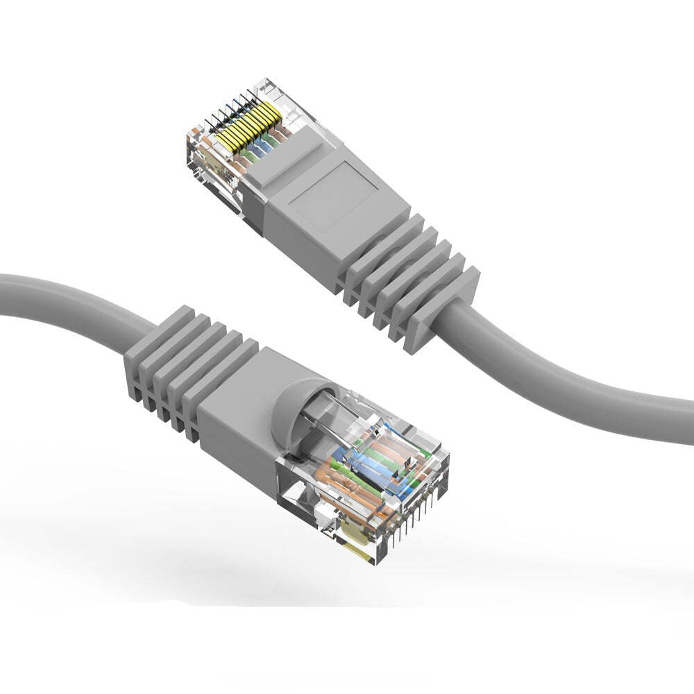 4Ft CAT5E UTP Ethernet Network Booted Cable Gray