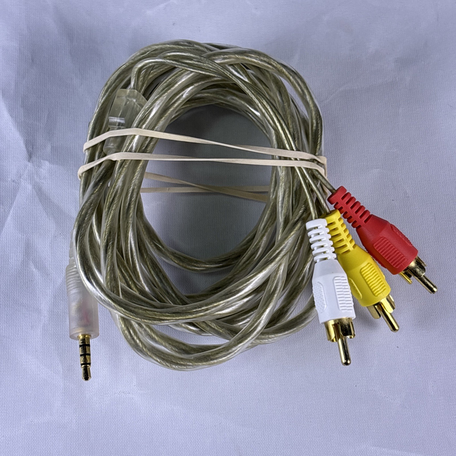 3RCA Male to 3.5mm Male Audio Video Cord AV DV AUX Cable Adapter Converter 9FT