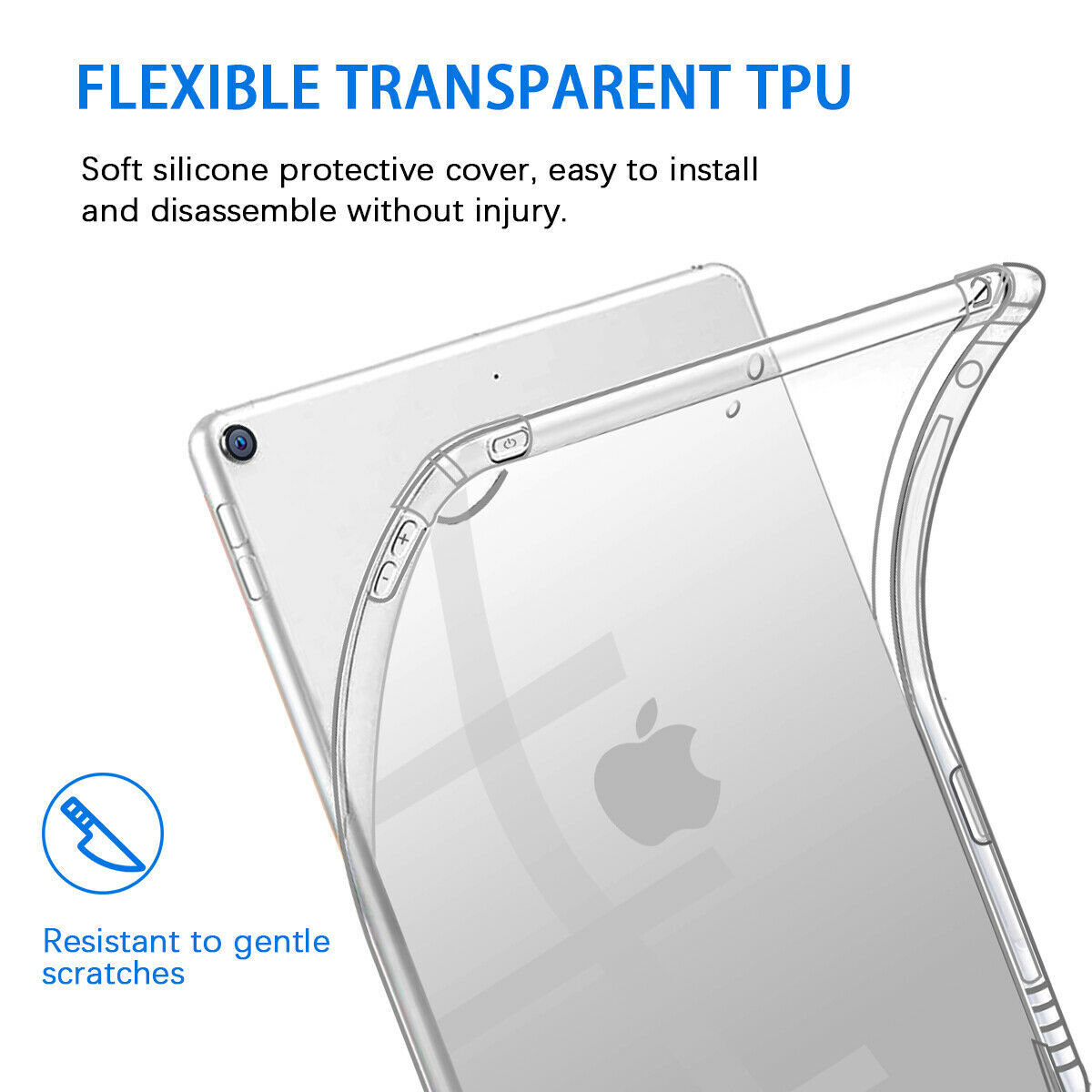 Clear Case for iPad Pro 12.9″ 5 4 3 2 1 Gen 2021/2020/2018 Shockproof Slim Cover