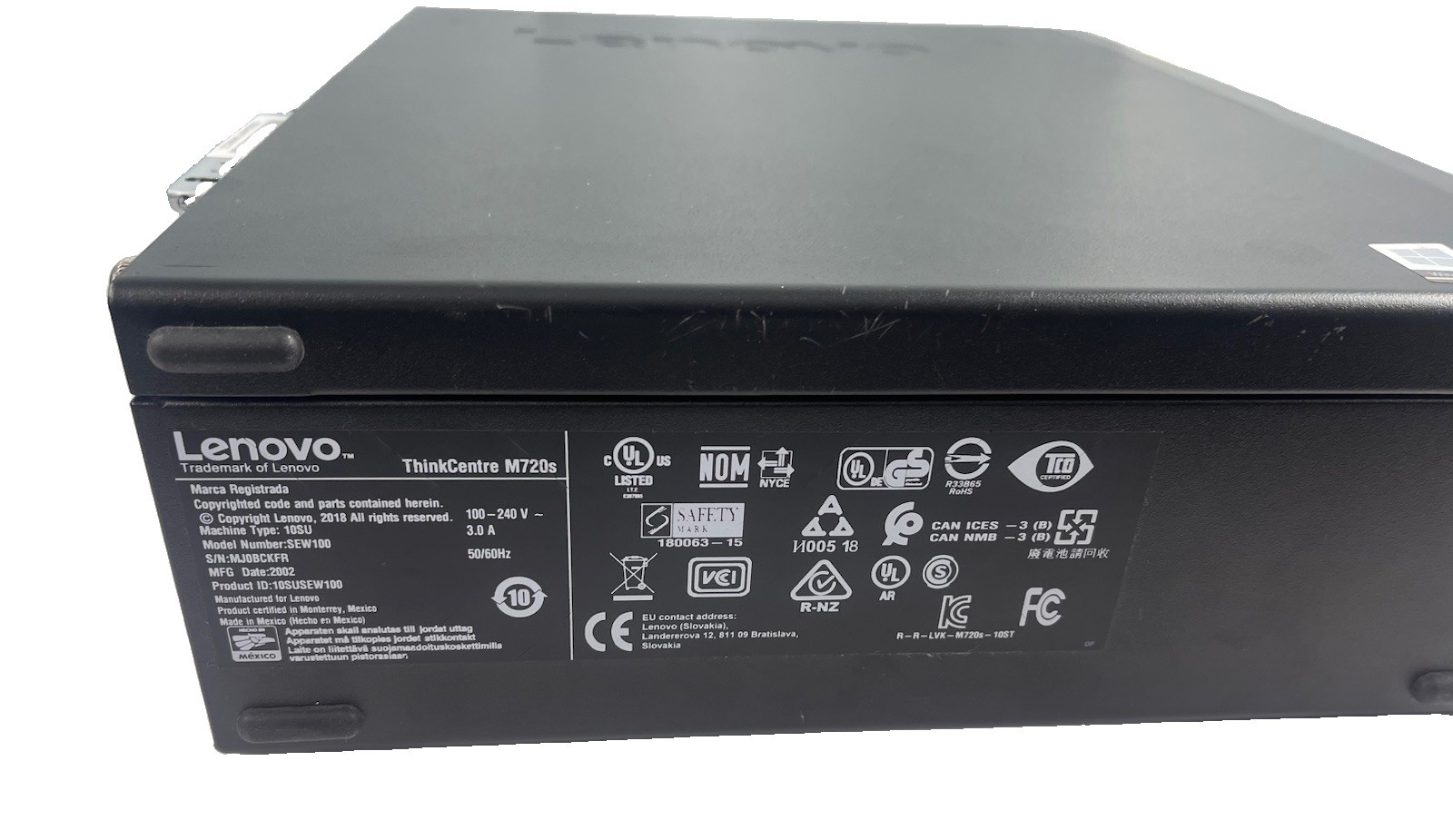 Lenovo ThinkCentre M720s Used SFF i5 8th Gen , 128GB NVMe, 8GB RAM