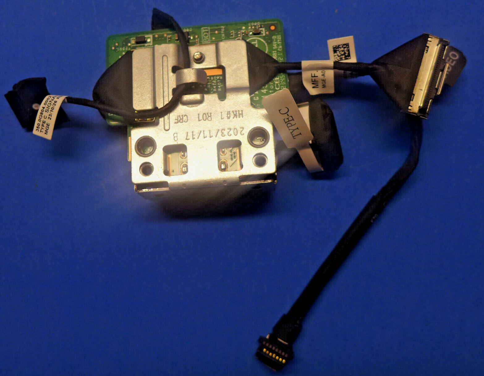 Dell Optiplex 7010 MFF USB Type C I/O Board w/Cables Y6F6D