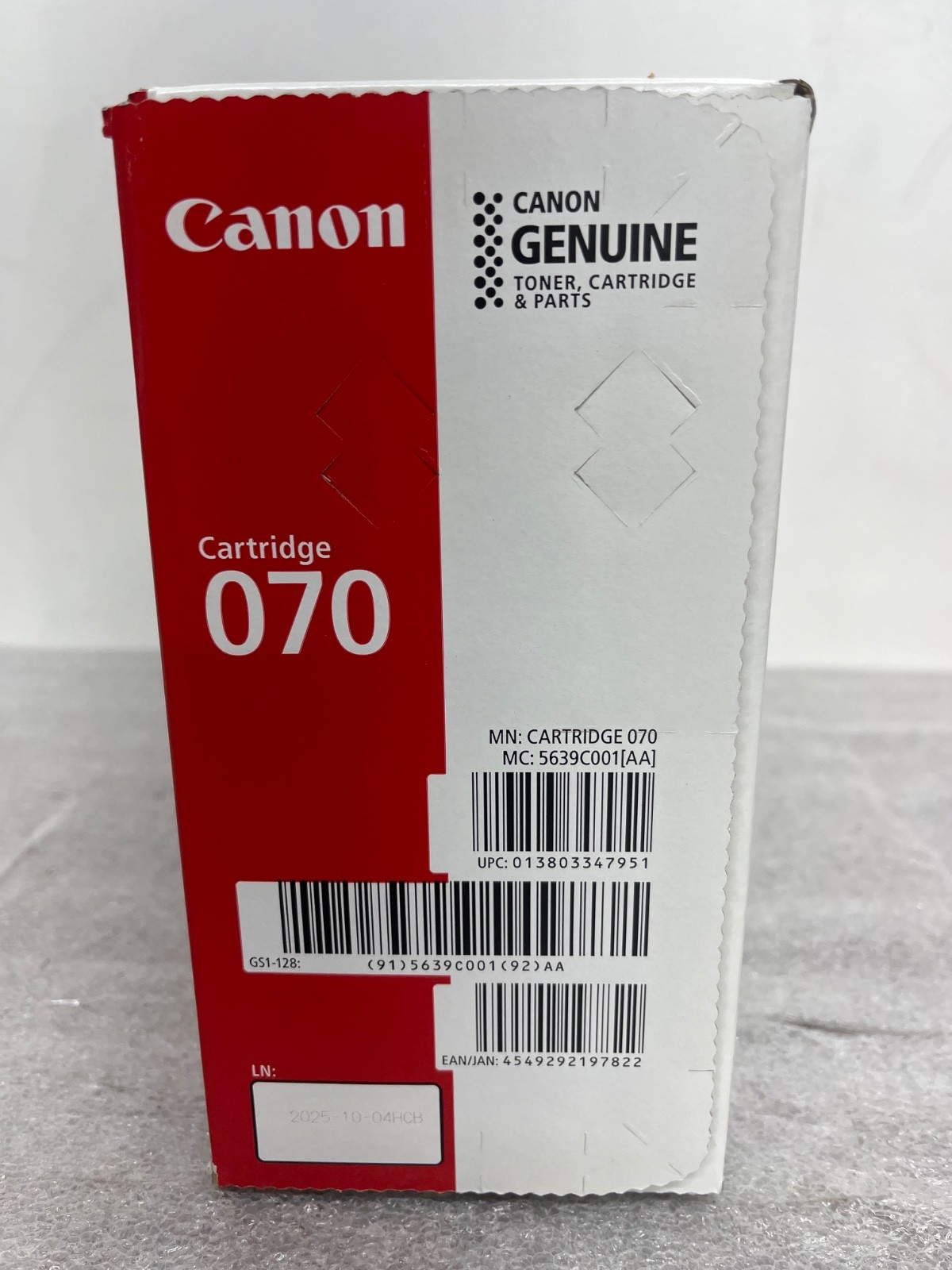 Canon 070 Original Laser Toner Cartridge – Black – 1 Pack (5639c001)
