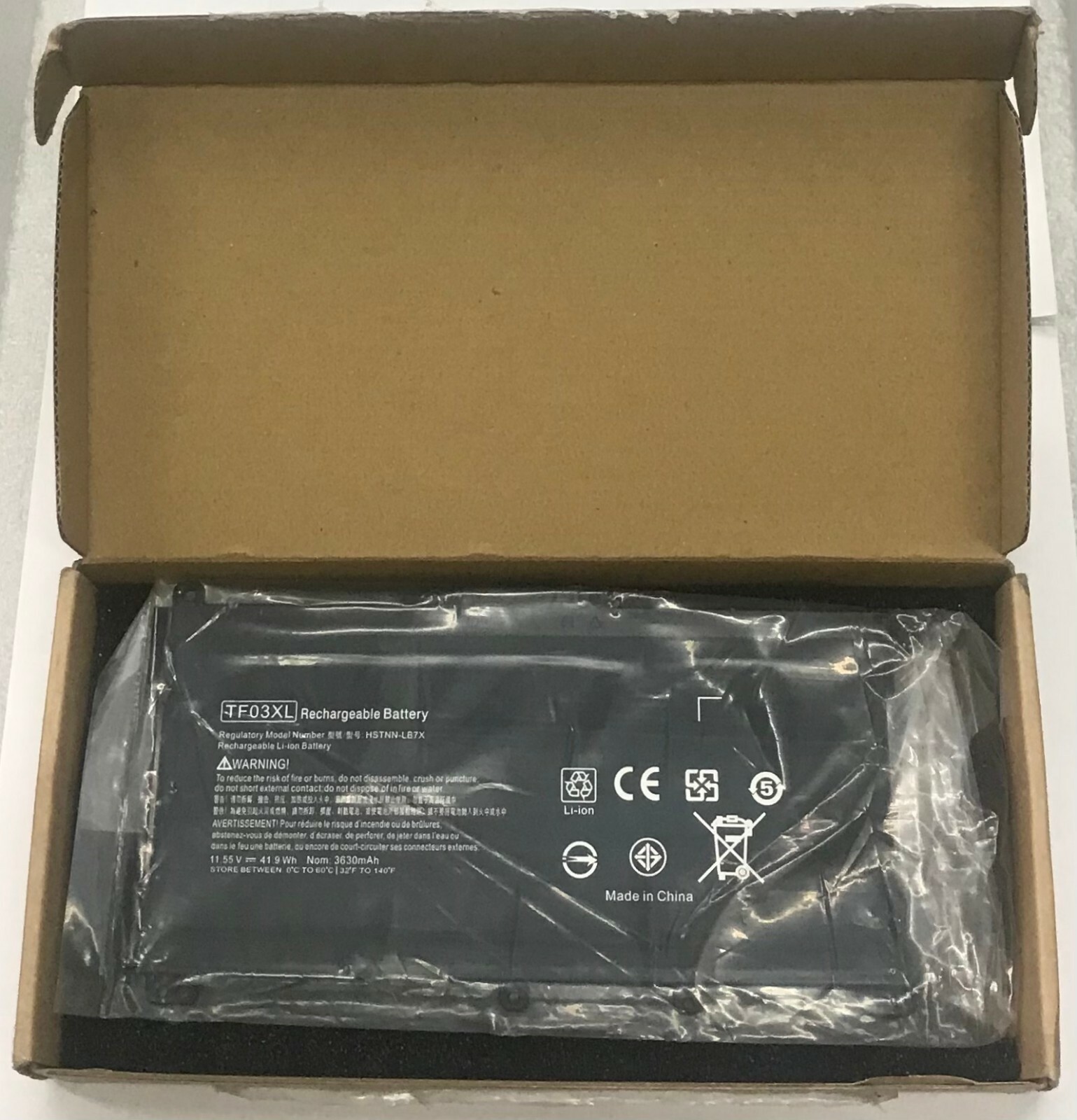For HP Pavilion 15-CD HSTNN-LB7J HSTNN-LB7X Laptop Battery TF03XL 11.55V 41.9Wh