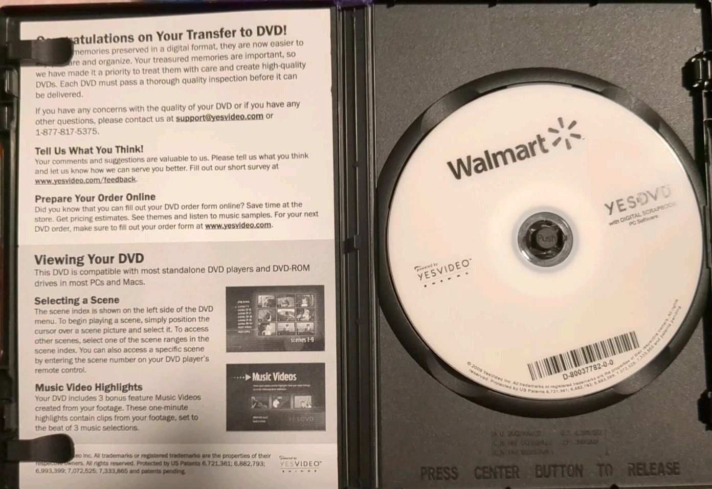 Walmart YES DVD Video Transfer For PC Software