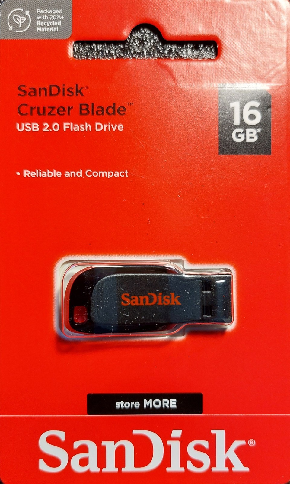 SanDisk Cruzer Blade 16GB USB Flash Drive – SDCZ50-016G-B35