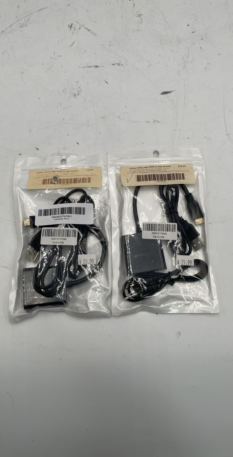 Anbear Active Mini HDMI to VGA Adapter Converter Audio USB Lot Of 2
