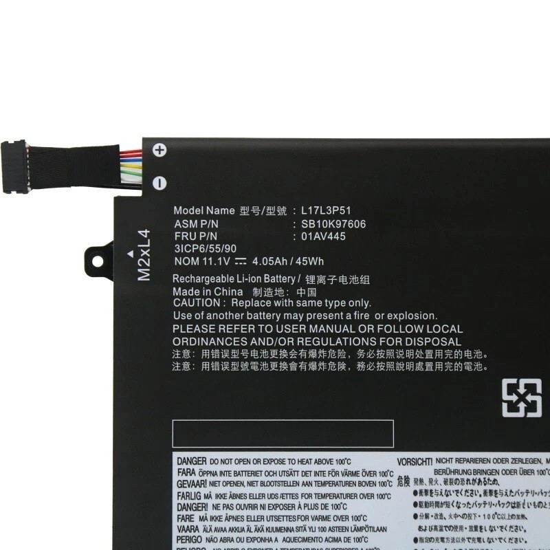 New Battery For Lenovo Thinkpad L17l3p51 E480 E485 E495 E490 E580 E585 E590 E595