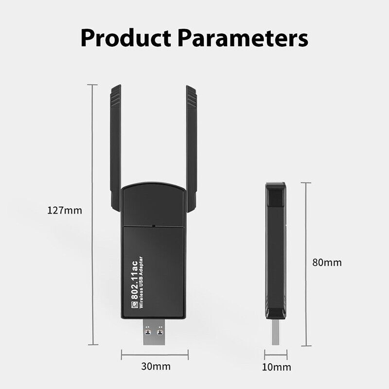 USB 3.0 Wireless WIFI Adapter 1300Mbps Long Range Dongle Dual Band Network lot