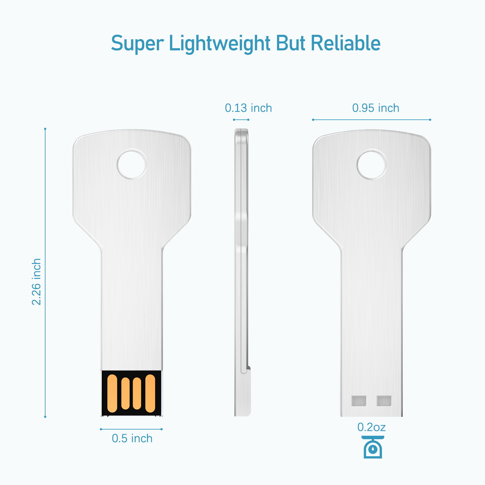 Key Shape USB 2.0 Flash Drives 64GB Memory Stick USB Thumb Drives LOT