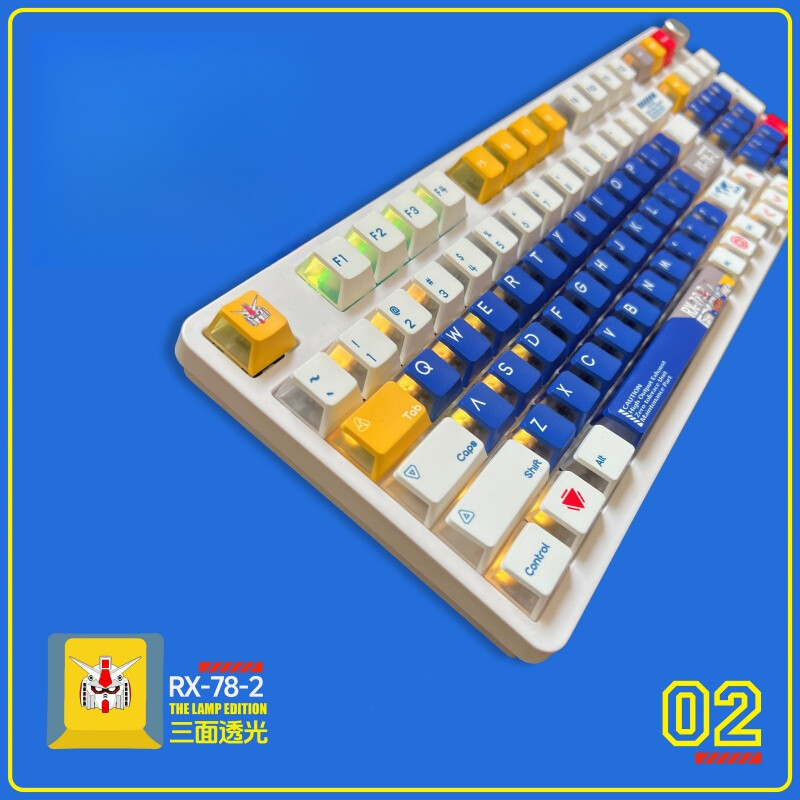 Anime Mecha Cartoon PBT Keycaps For Mechanical Keyboard Only Keycaps Gifts 1PC
