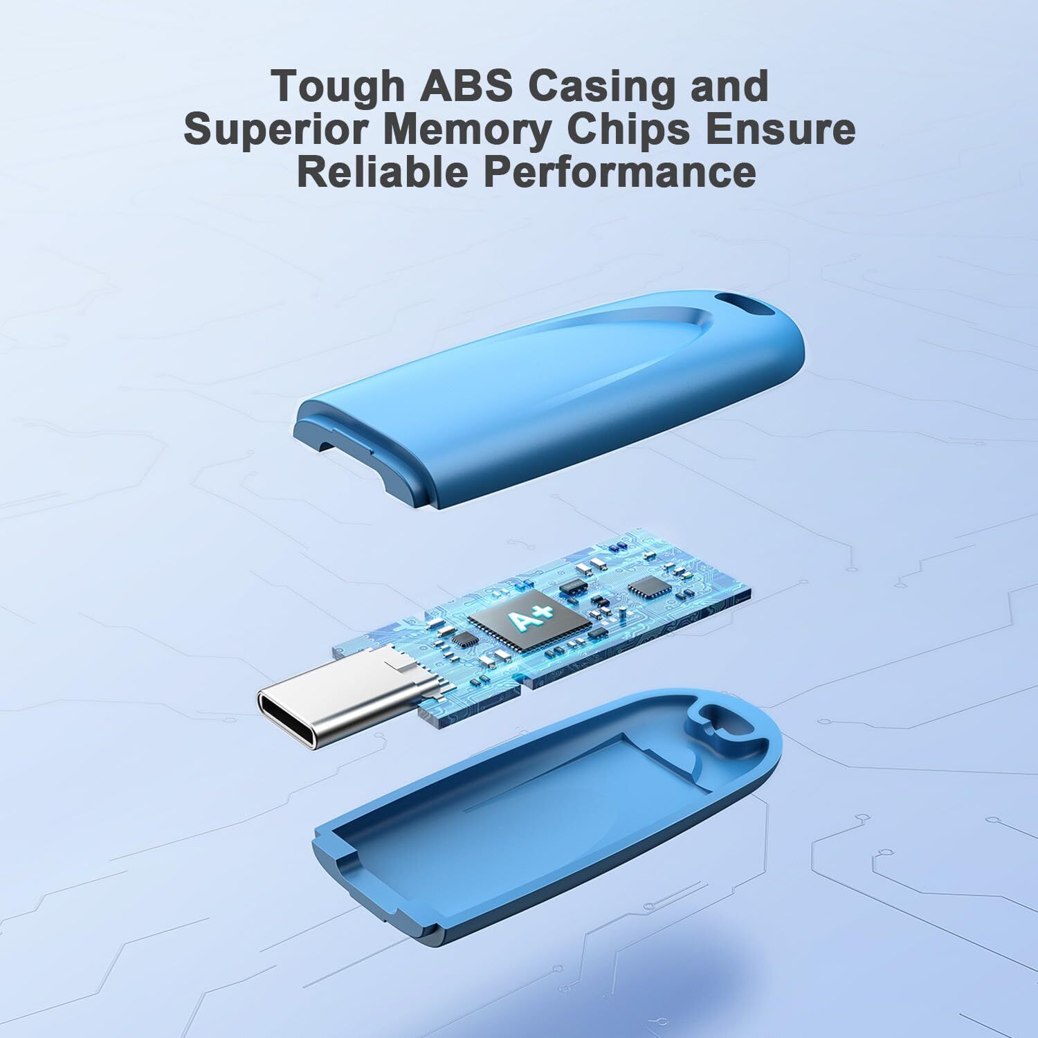 Kootion 32GB 64GB 128G Type C USB Flash Drives Memory Sticks 1/5/10pcs Wholesale