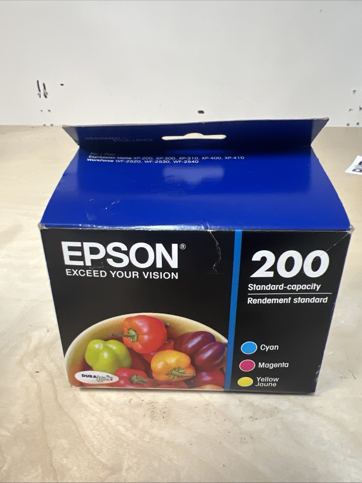 Epson 200 Black, Cyan, Magenta, & Yellow Ink Cartridges T200120- Exp 01/27 02/27