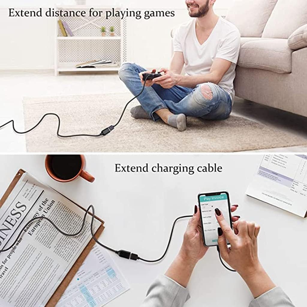 High-Speed USB to USB Extension Cable USB 2.0 Adapter Extender Cord Male/Female