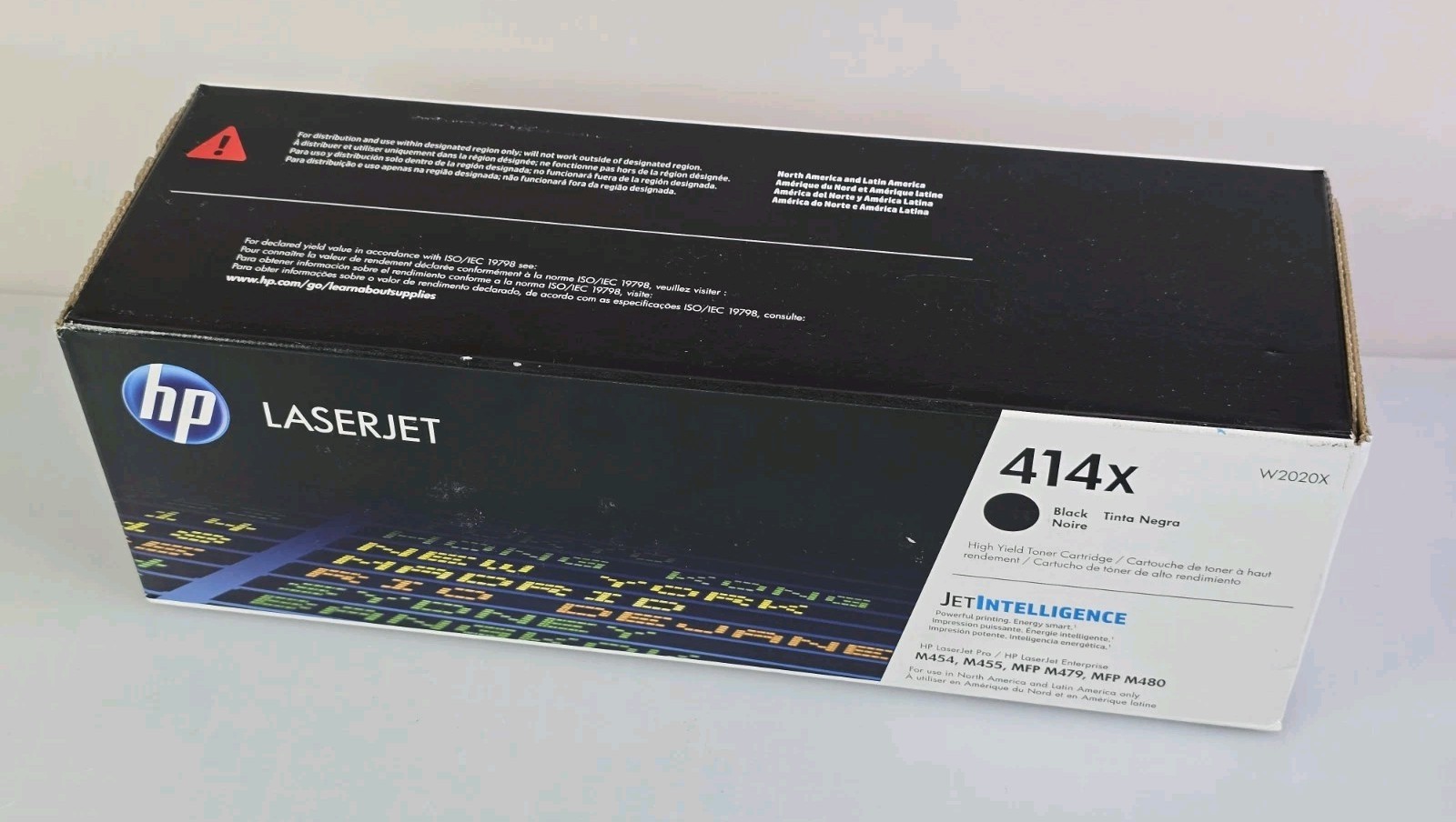 OEM HP 414x W2020X High Yield Black Toner Cartridge Laserjet NEW FACTORY SEALED
