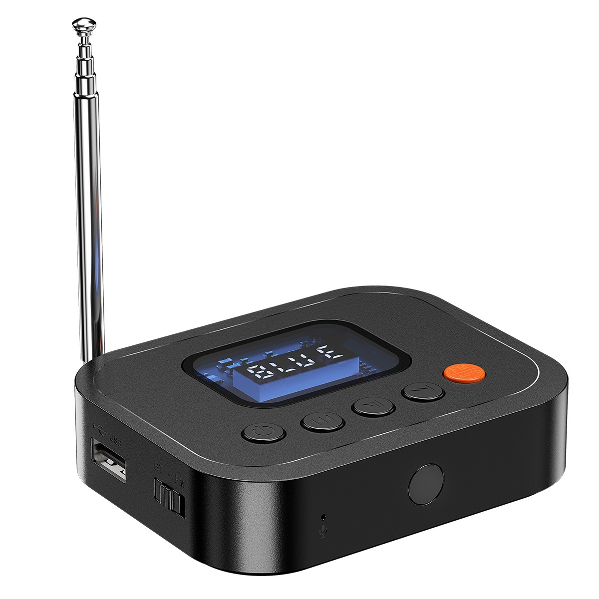 Bluetooth 6.0 Audio Receiver FM Radio 3.5Mm AUX RCA/USB/U Disk Bluetooth Adapter