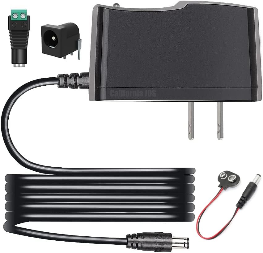9V 1A AC DC Power Supply Adapter Cord Compatible with Arduino UNO R3 MEGA