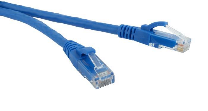 150′ FT CAT6 23 AWG RJ45 Ethernet Network LAN Patch Cable Blue Cord UTP open box