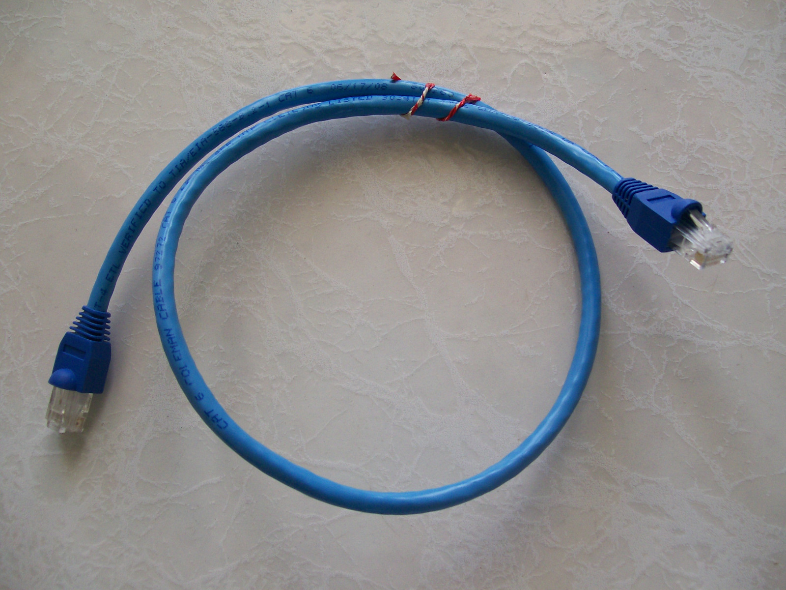 100 – 1′ FT CAT5e PATCH CORD ETHERNET NETWORK CABLE BLUE Tuff Jacks Quality!