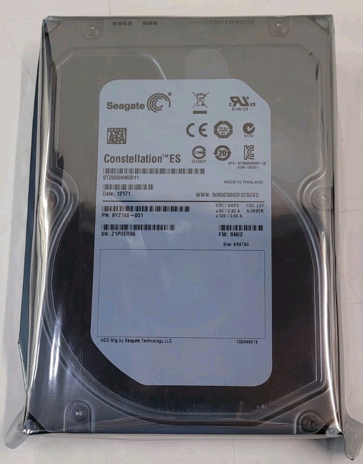Seagate Constellation ES 2TB 7200 RPM 3.5″ Internal HDD -ST2000NM0011