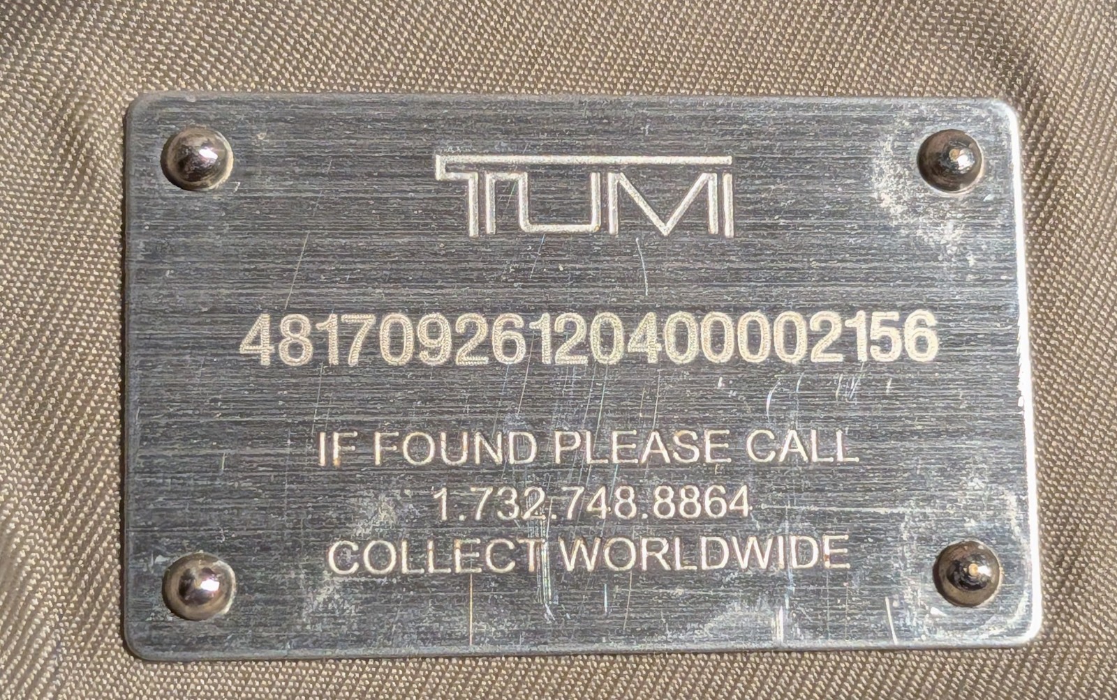 TUMI Abstract Pattern Laptop Bag Nylon Padded Compartments Removable Strap