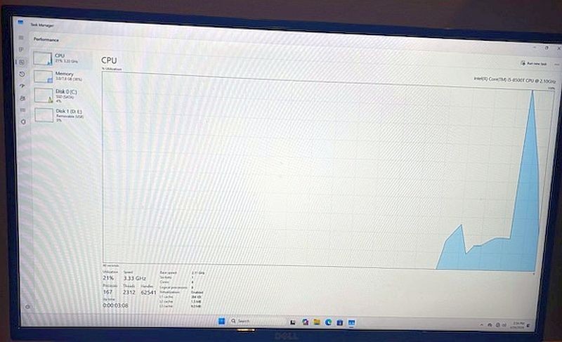 HP Prodesk 600 G4 Intel Core i5 8th Gen. 8GB RAM 256 GB SSD Windows 11 Pro PC