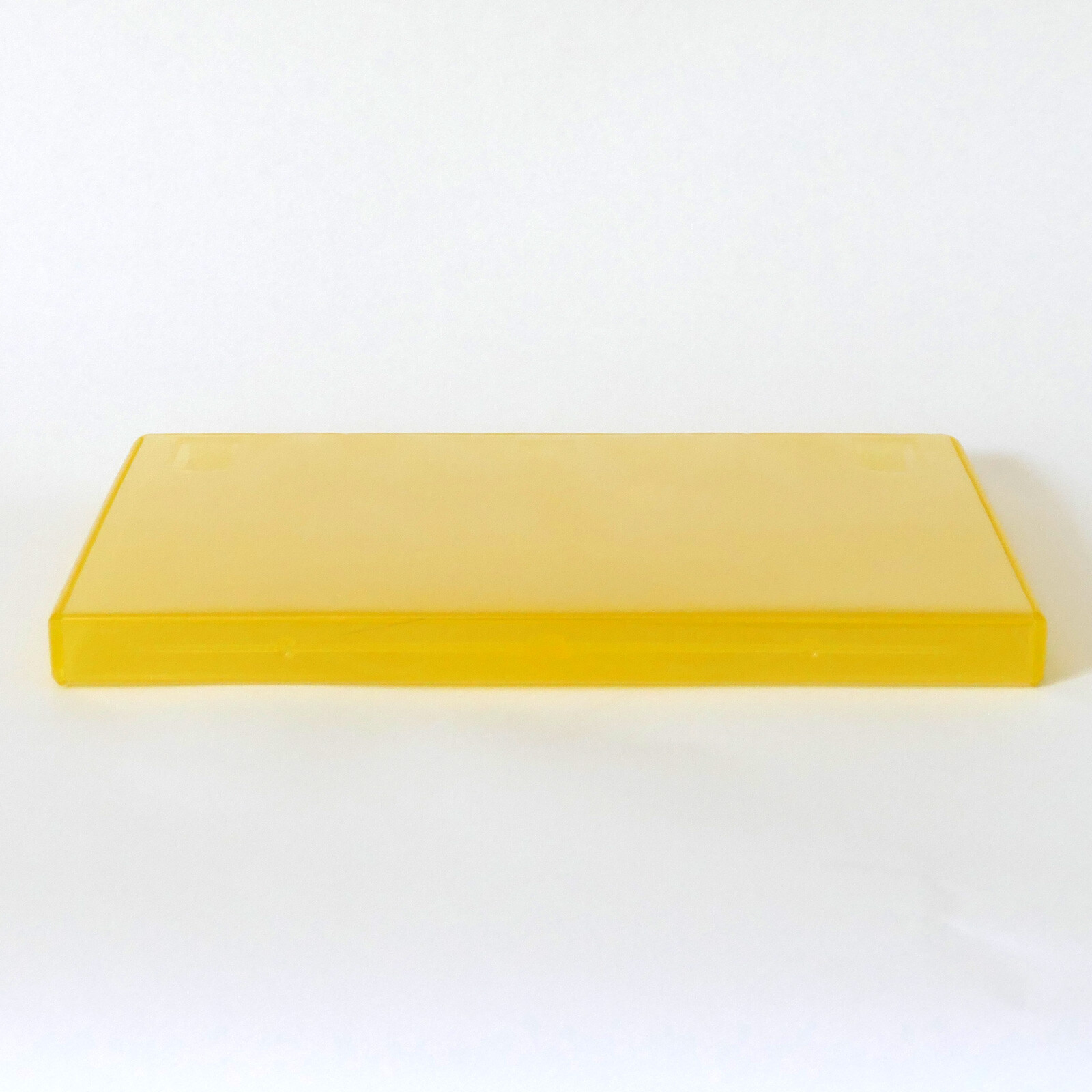 1 Clear YELLOW Single DVD Case Standard 14mm Color Tinted Full Sleeve Clips NEW