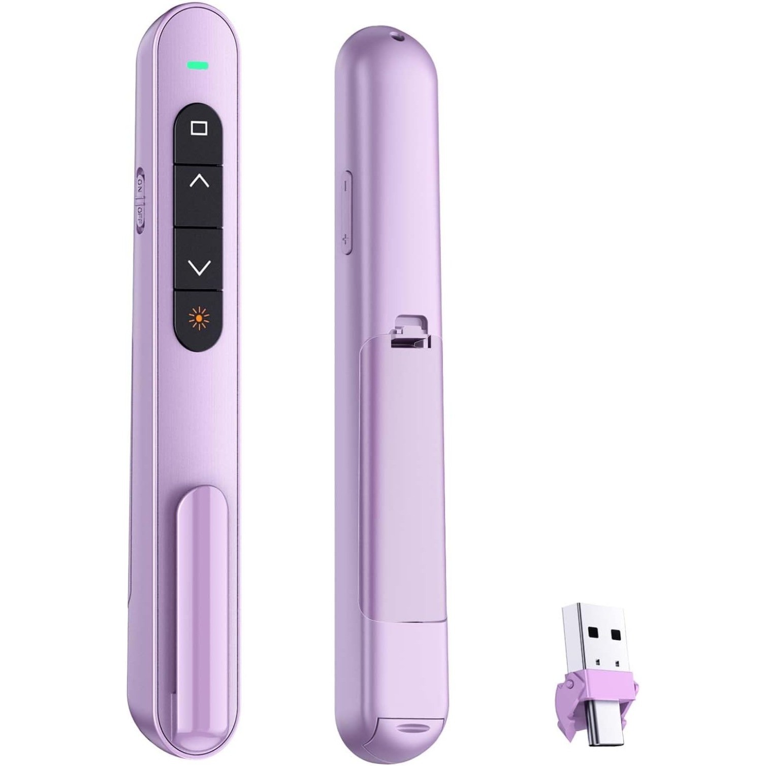Presentation Clicker for PowerPoint, RF 2.4GHz USB C Wireless Presenter Remote