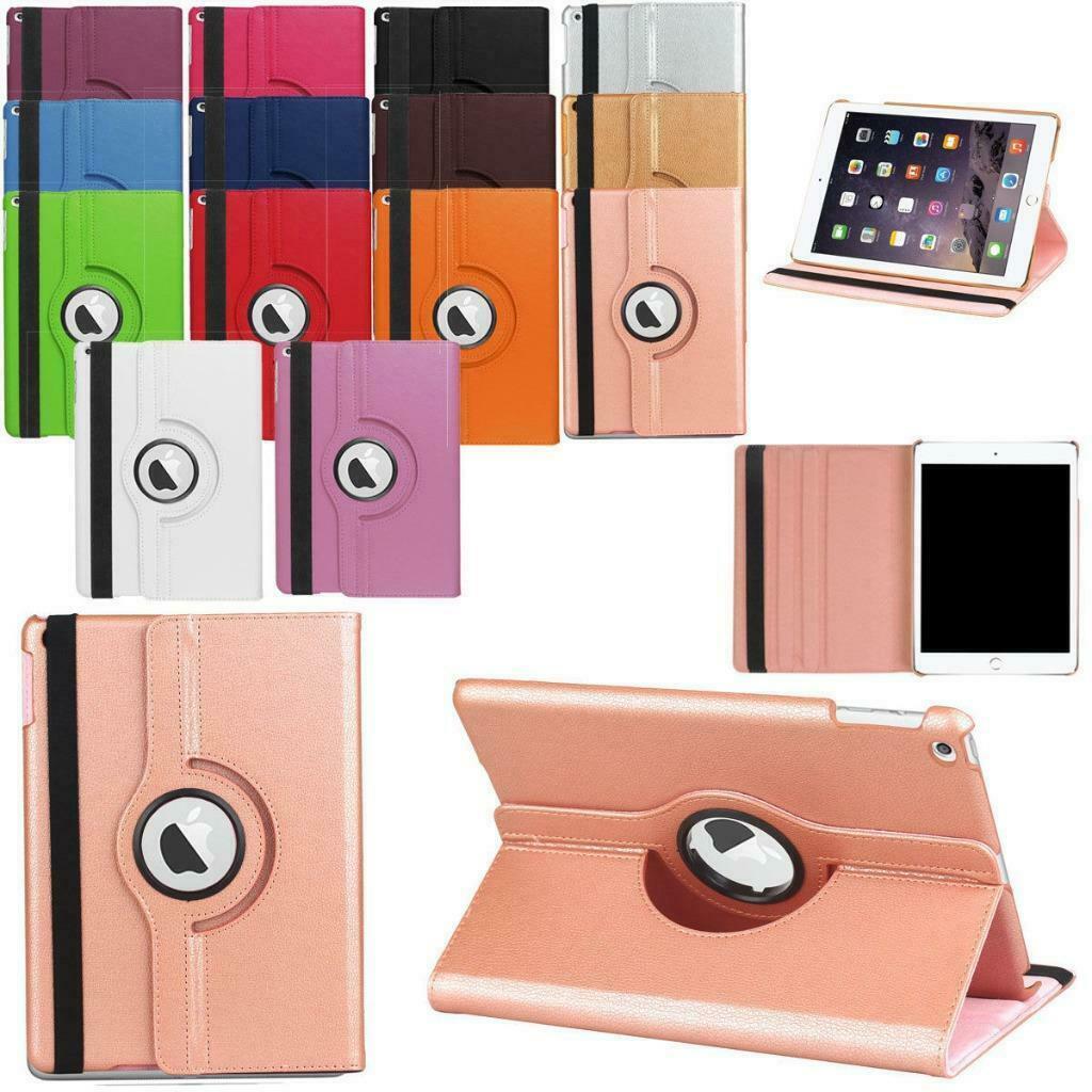 For iPad Mini 2 3 4 360 Rotating Leather Folio Case Cover Stand Auto Sleep/Wake
