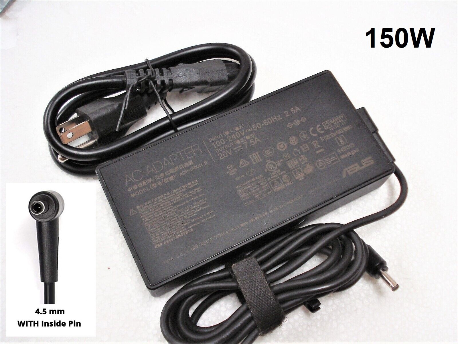 OEM Genuine 150W 20V 7.5A A18-150P1A ADP-150CH B Charger for ASUS Zenbook 4.5mm