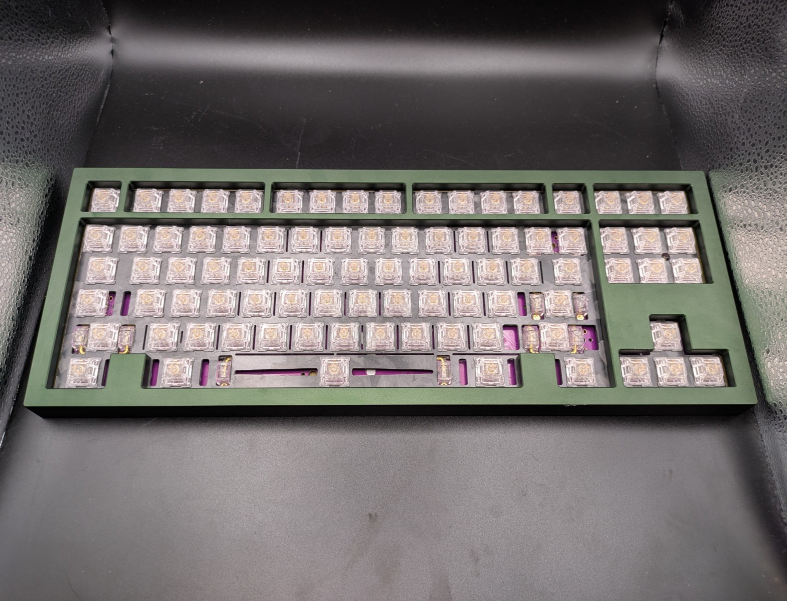 Smith + Rune Iron180 WKL Green Brass Bottom Custom Mechanical Keyboard + Extras