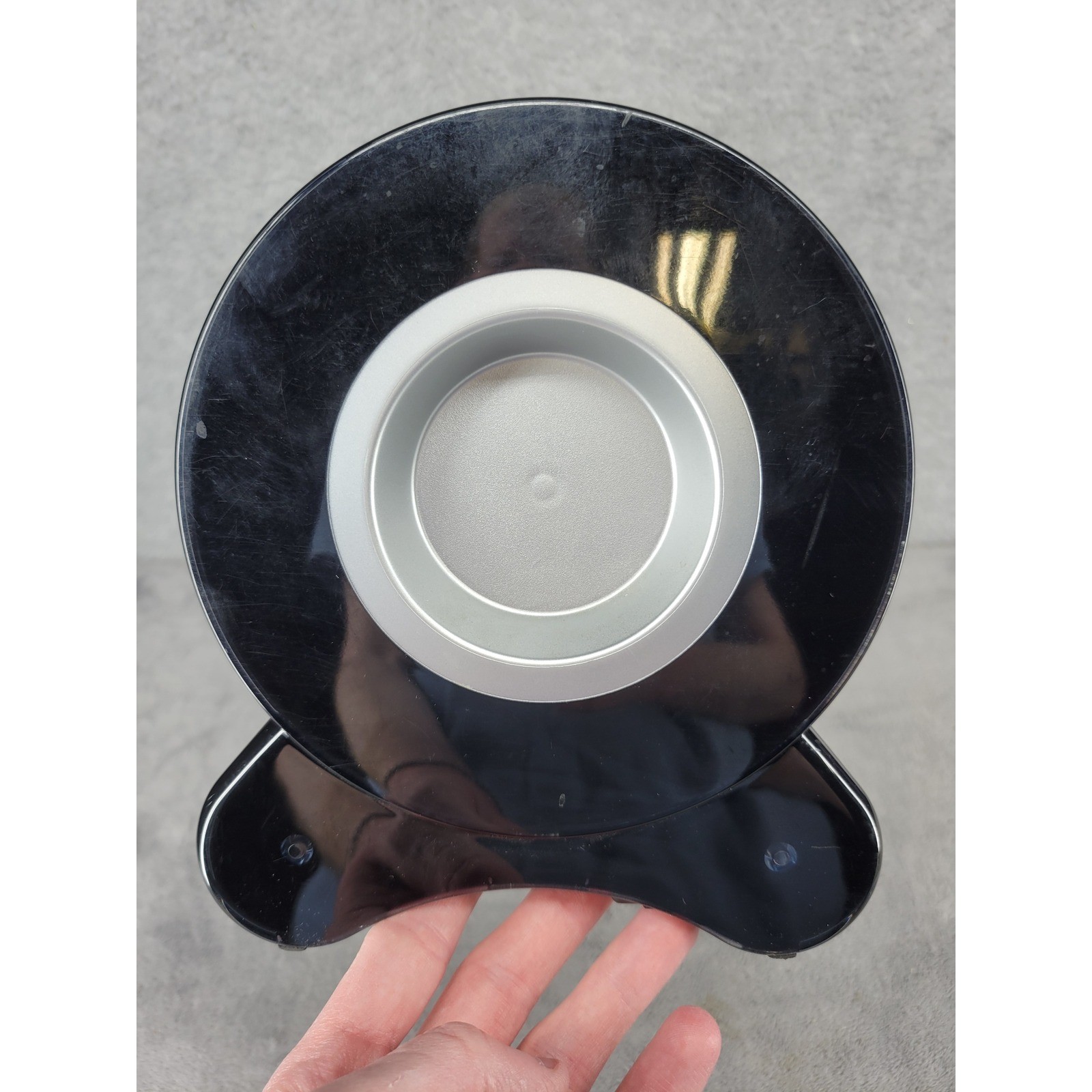 Black Roll Top CD Storage Case Barrel Style Media Organizer 40-60 Disc Capacity