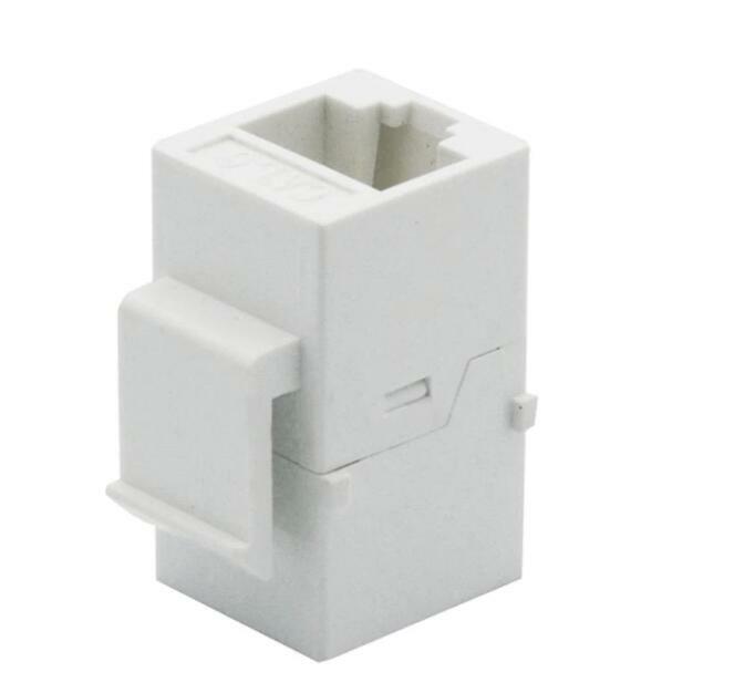 5 pcs LOT Inline RJ45 Keystone Wall Coupler Jack Adapter White CAT6/6e