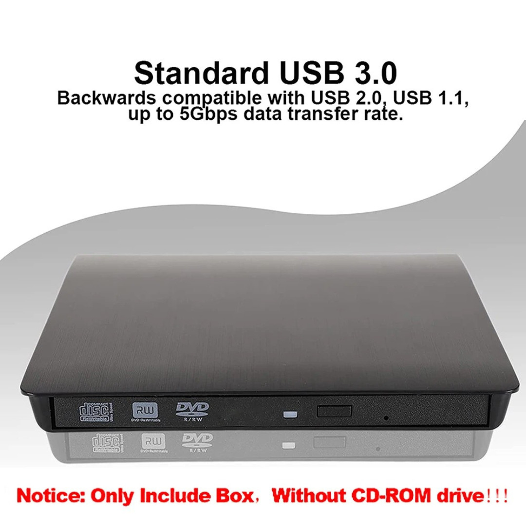 Slim External CD DVD Drive USB 3.0 Disc Player Burner Writer For Laptop PC Mac