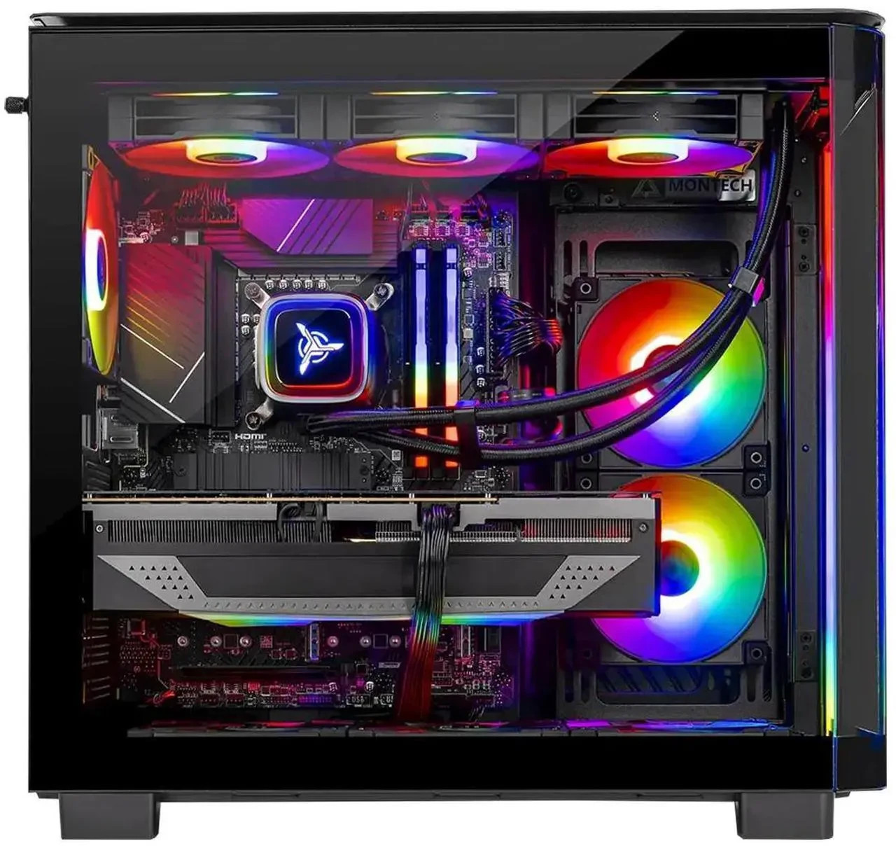Skytech ARGB Gaming Desktop i7 Compute PC 16GB RAM 512GB SSD GTX 1650 Win11 Wifi