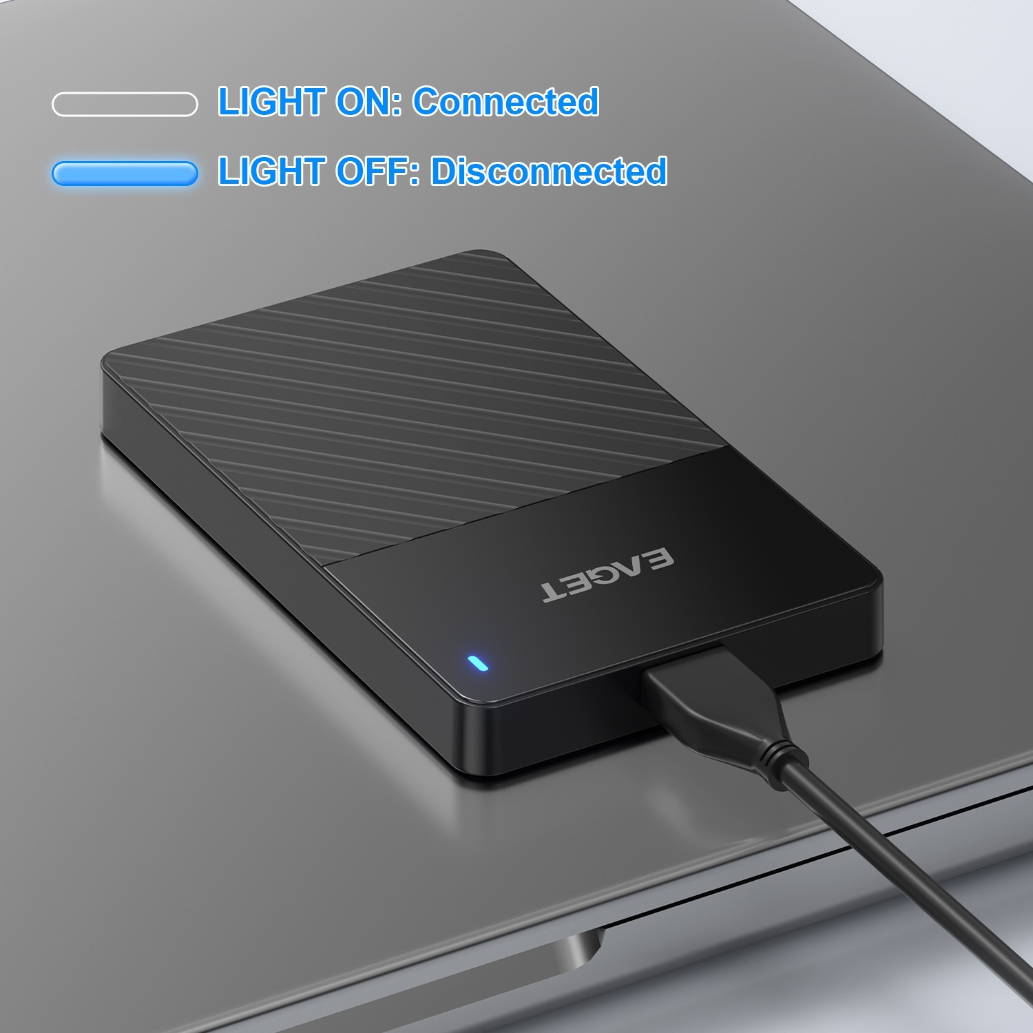EAGET External Hard Disk Drive HDD USB 3.0 500GB 1TB Portable External 2.5″ G20C