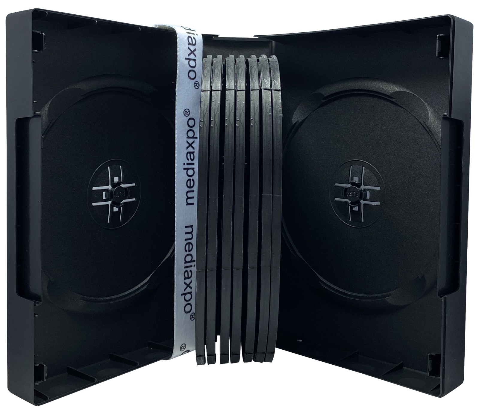 Black 16 Disc DVD Cases Lot
