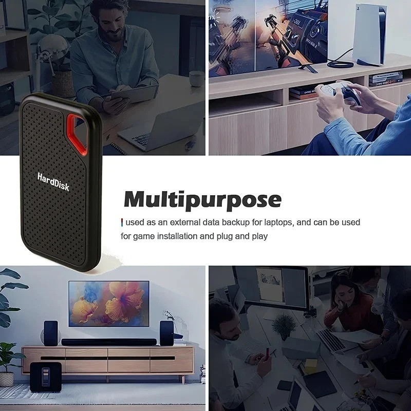 external hard drive 8TB High Speed Capacity Solid State Usb3.2 Laptop Mac And PC