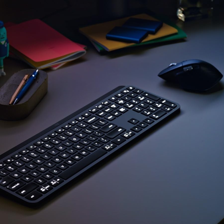 Logitech – MX Keys Combo for Business Full-size Wireless Keyboard and Mouse
